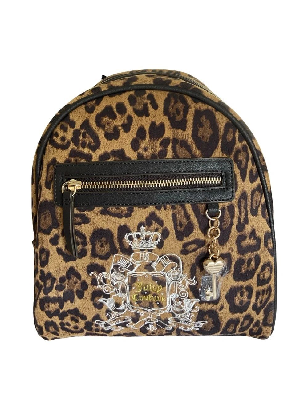 Juicy Couture Leopard Print Mini Backpack in Brown and Black
